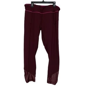Lululemon Women's Burgundy Leggings Size 10